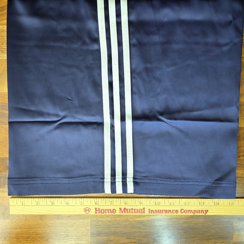 Adidas Adicolor Satin Wide-Leg Track Pants - NWT Night Indigo Size 6 - Picture 14 of 15